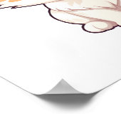 Cartoon kattenillustratie poster (Hoek)