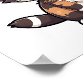 Cartoon kattenillustratie poster (Hoek)