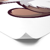 Cartoon kattenillustratie poster (Hoek)