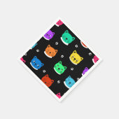 Cartoon kattenillustratie servet (Hoek)