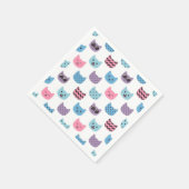 Cartoon kattenillustratie servet (Hoek)