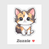 Cartoon kattenillustratie sticker (Vel)