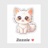 Cartoon kattenillustratie sticker (Vel)