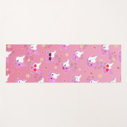 Cartoon Katzen  Yogamat (Voorkant (horizontaal))