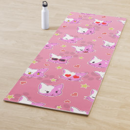 Cartoon Katzen  Yogamat