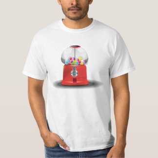 Cartoon kauwgom snoepautomaat t-shirt