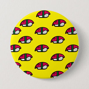 Cartoon Kawaii Sushi, Button visrijst en zeewier