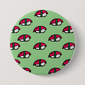 Cartoon Kawaii Sushi, Button visrijst en zeewier (Voorkant)