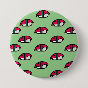 Cartoon Kawaii Sushi, Button visrijst en zeewier