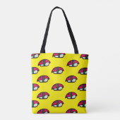 Cartoon Kawaii Sushi, Canvas tas visrijst en zeewi (Achterkant)