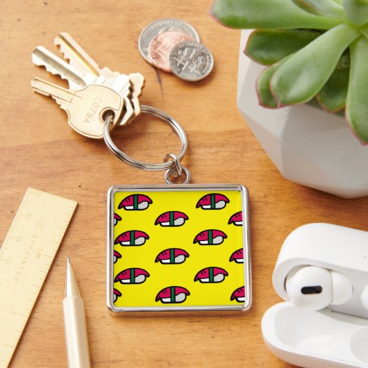 Cartoon Kawaii Sushi, Sleutelhanger visrijst en ze (Bureau)