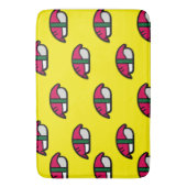 Cartoon Kawaii Sushi, visrijst en seaweed Bath Mat (Voorkant Verticaal)