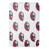 Cartoon Kawaii Sushi, visrijst en zeewier Badmat (Voorkant Verticaal)