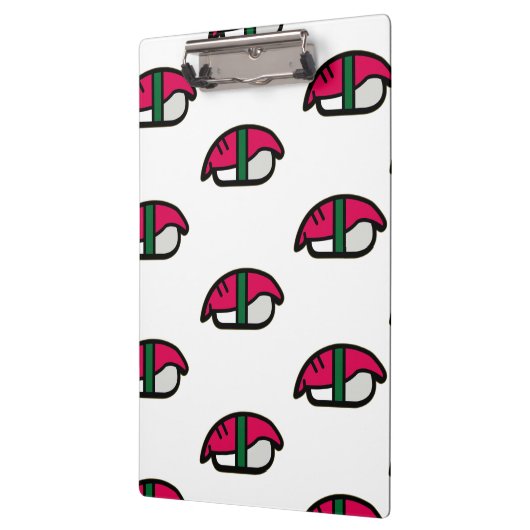 Cartoon Kawaii Sushi, visrijst en zeewier Klembord (Links)