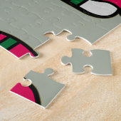 Cartoon Kawaii Sushi, visrijst en zeewier Legpuzzel (Zijkant)