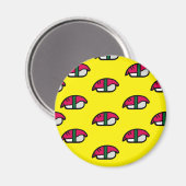 Cartoon Kawaii Sushi, visrijst en zeewier Magnet (Voorkant / Achterkant)