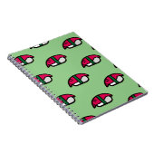 Cartoon Kawaii Sushi, Visrijst en zeewier Notitieb Notitieboek (Rechterzijde)