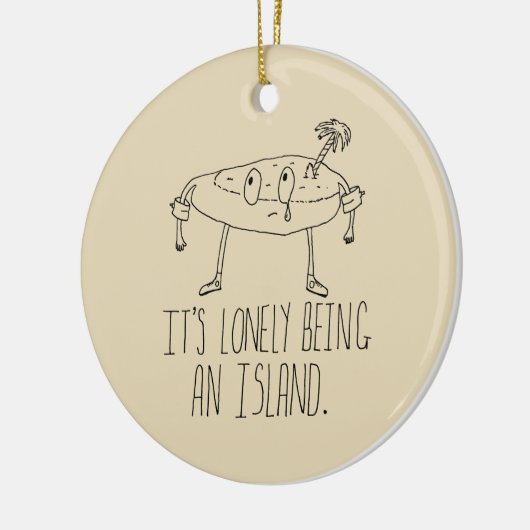 Cartoon Keramisch Ornament (Links)