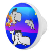 Cartoon keramische meeuw keramische knop (Rechts)