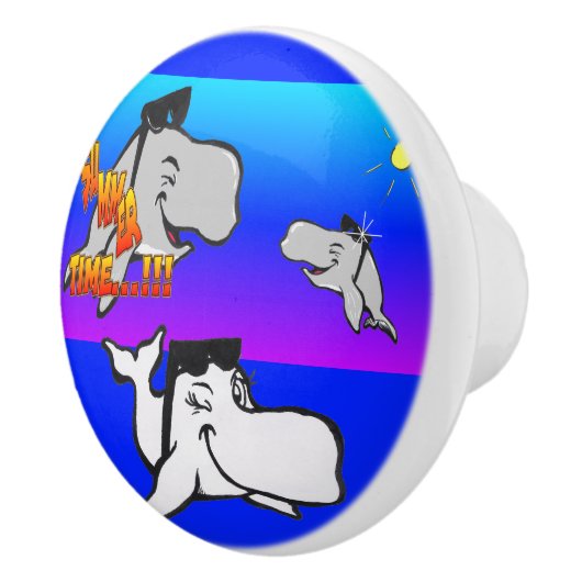 Cartoon keramische meeuw keramische knop (Rechts)