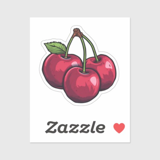 Cartoon kers sticker (Vel)