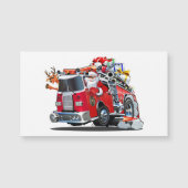 Cartoon Kerst brandweerwagen (Voorkant)