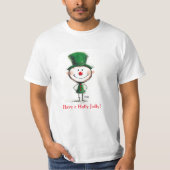 Cartoon Kerst Elf T Shirt - Gepersonaliseerd tekst (Voorkant)