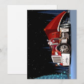 Cartoon kerst feestdagenkaart (Voorkant / Achterkant)