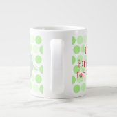 Cartoon Kerst Hippopotamus Jumbo Mok (Achterkant)