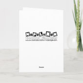 Cartoon Kerst Kaart: Cheers Elf Feestdagen Kaart (Achterkant)