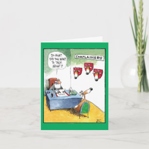 Cartoon Kerst Kaarten - Klaagster Rendieren