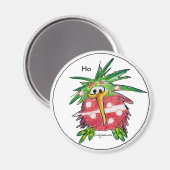 Cartoon Kerst Kiwi Magnet (Voorkant / Achterkant)