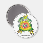 Cartoon Kerst Kiwi Magnet (Voorkant / Achterkant)