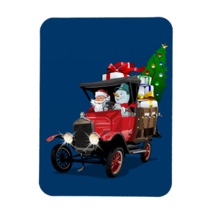Cartoon kerst magneet