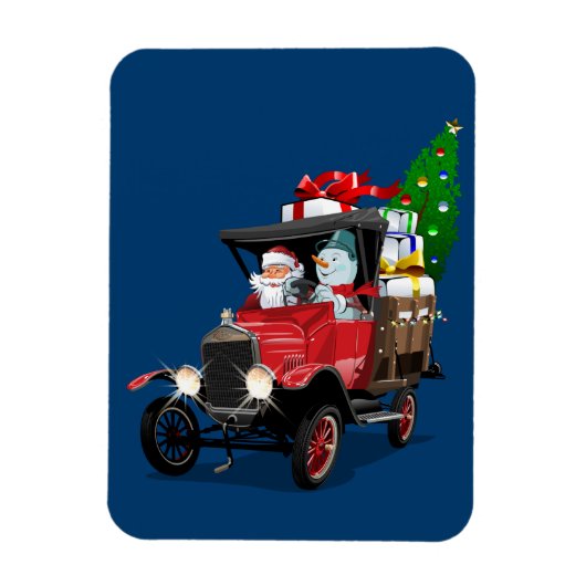 Cartoon kerst magneet (Verticaal)