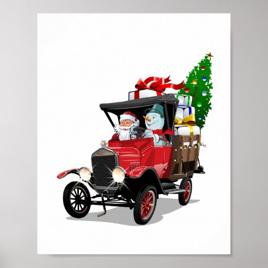 Cartoon kerst poster (Voorkant)