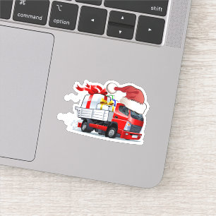 Cartoon kerst sticker