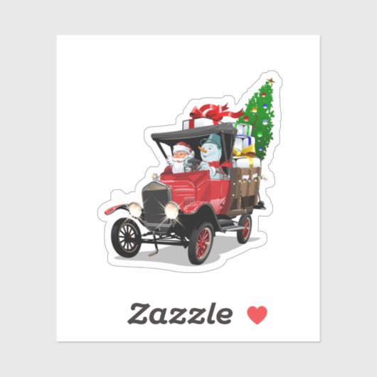 Cartoon kerst sticker (Vel)