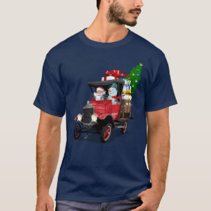 Cartoon kerst t-shirt
