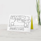 Cartoon kerstavond feestdagen kaart (Voorkant)