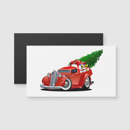 Cartoon kerstgroetkaart (Voorkant / Achterkant)
