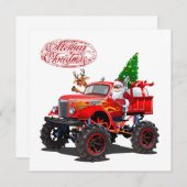 Cartoon kerstkaart (Voorkant / Achterkant)