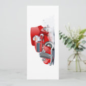 Cartoon kerstkaart (Staand voorkant)
