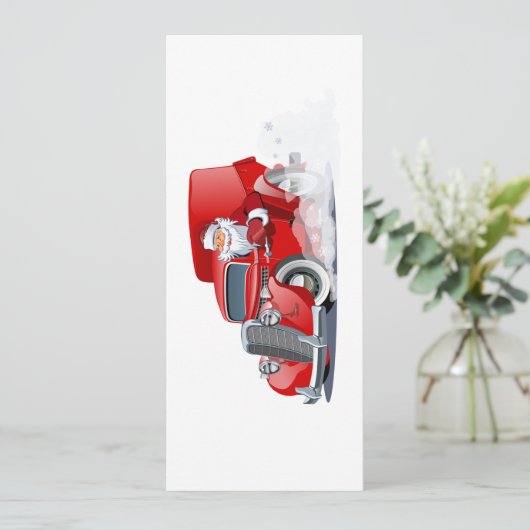 Cartoon kerstkaart (Staand voorkant)