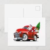 Cartoon kerstkaart briefkaart (Voorkant / Achterkant)