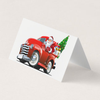 Cartoon kerstkaart kaart