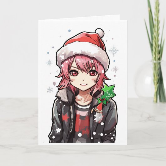 cartoon kerstkaart kaart (Voorkant)