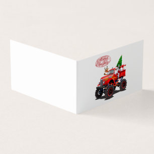 Cartoon kerstkaart kaart