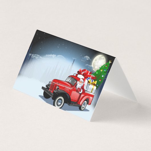 Cartoon kerstkaart kaart (Voorkant)