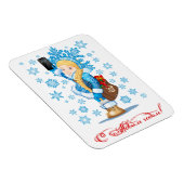 Cartoon kerstkaart magneet (Rechterzijde)